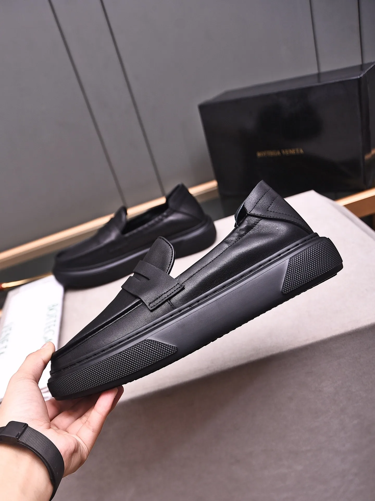 Men's Men's Shoes💰520 [One-step-up] BOTTEG* VENET* - high-end boutique Size: 38-44 (45 customized) BV new product, first-layer cowhide artificially woven classic style and contemporary fashion temperament harmoniously blend, rubber sole is light and flexible, water-dyed cowhide lining! [Taobao, Tmall, and live streaming are the first choices]